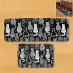 2 Pc Kitchen Floor Mat Set