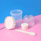 2-Piece Salad Cup Lunch Container with Dressing Storage and Reusable Fork