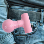 Black Mini Pocket Size Massager, Full Body Massager, Cordless One Button Operation for Body Pain & Relaxation