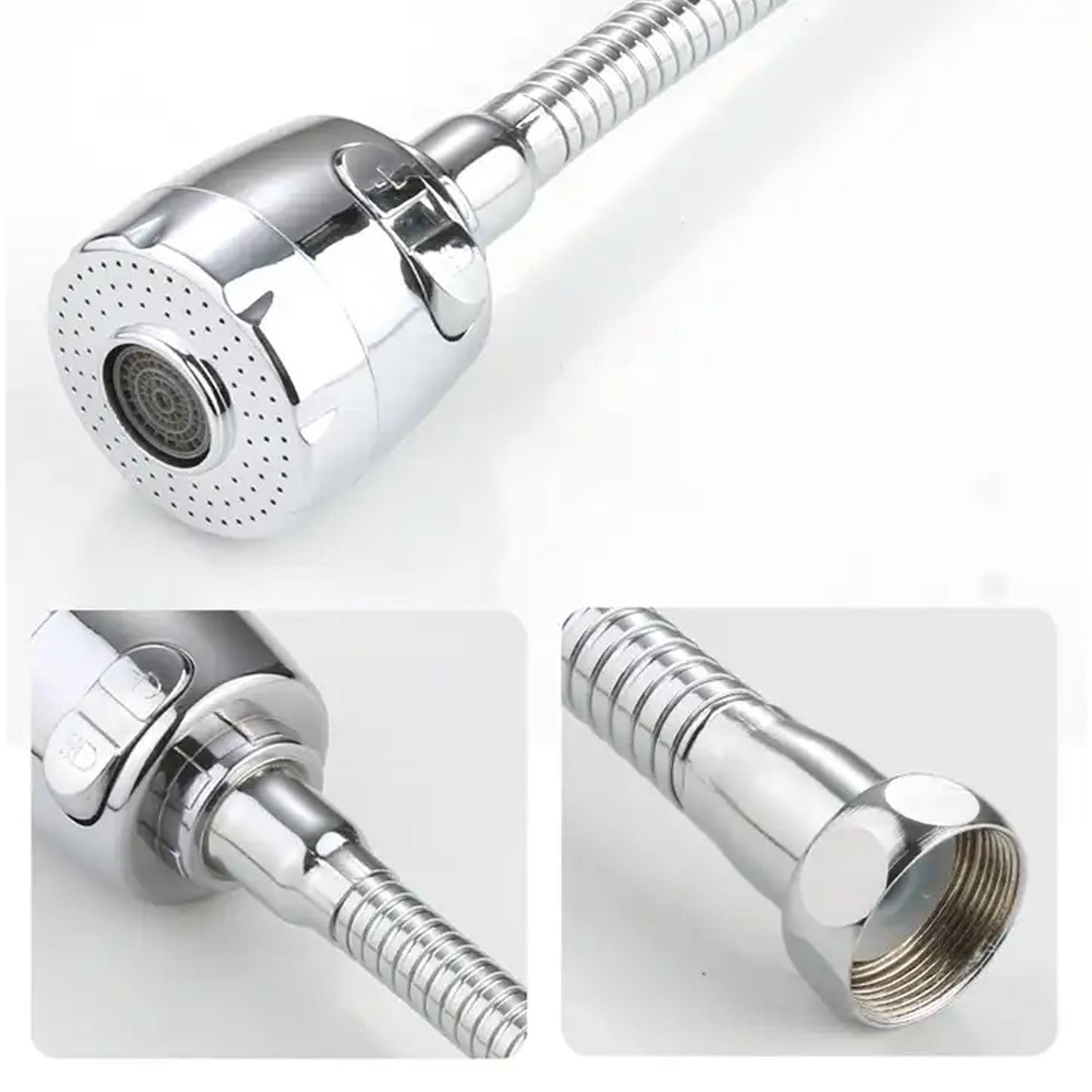 360° Rotating Faucet Sprayer – Water-Saving Splash-Proof Aerator for Kitchen & Bathroom (6 Inch)