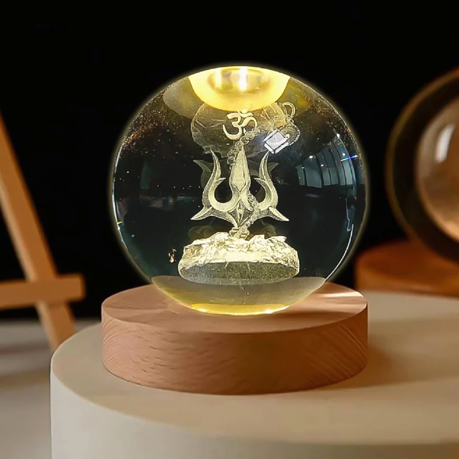3D Crystal Ball lamps 3D Crystal Ball Night Light (1 Pc)