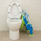 Potty training seat with ladder, foldable design