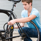 Bike Lock Cable Resettable Cable Lock - Self Coiling 4 Digit Combination Bike Lock