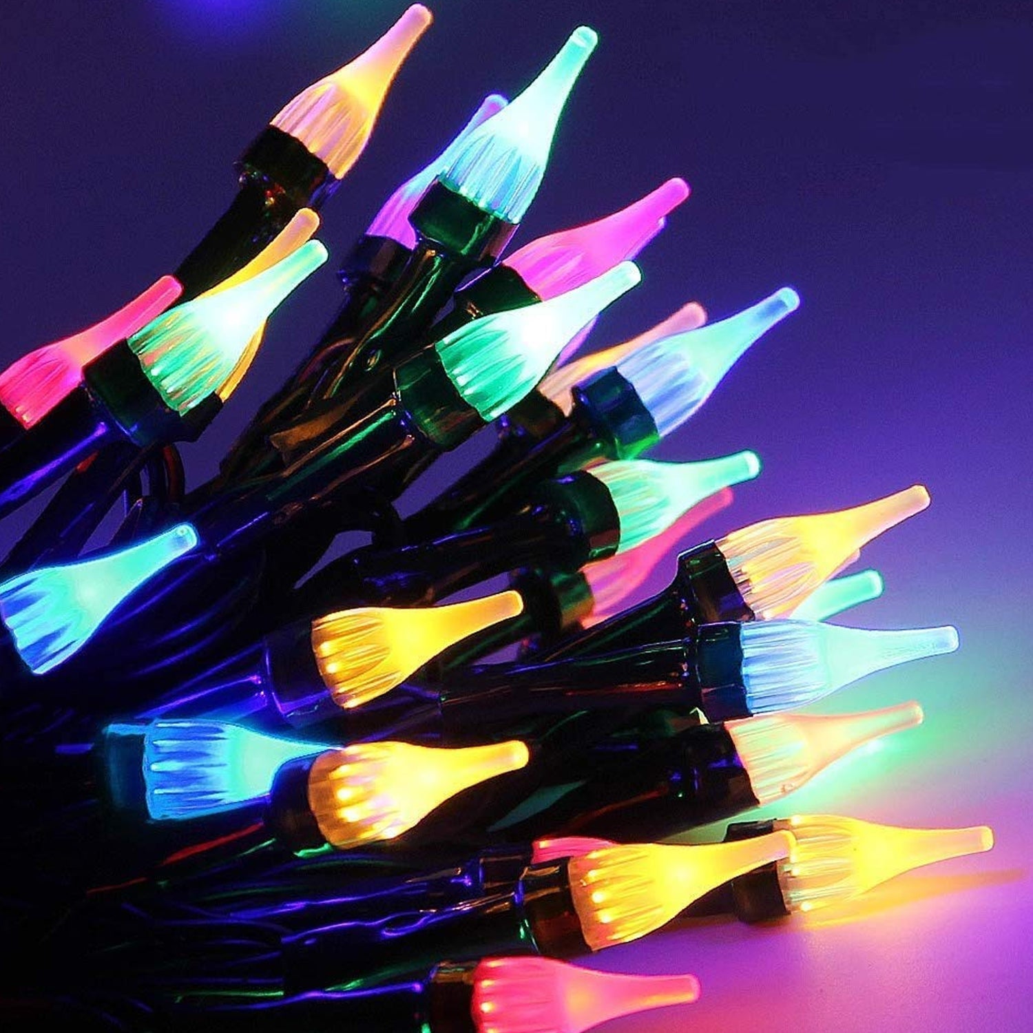 LED string light with flower design for festivals