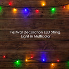 LED Christmas string lights, 3 meters, festive colors.