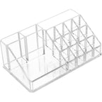 16 Compartment Cosmetic Makeup Jewellery Lipstick Storage Organiser Box, Cosmetic Storage Box Make-up Lipstick Organizer / Lipstick Holder Case  Transparent