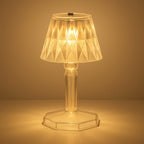 2in1 Transparent Mini Crystal Table Lamp with Reflection Light