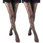 Comfortable white dot stocking cloth