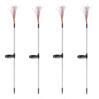 Colorful Multi Led Outdoor Solar Garden Lights (4 Pcs Set)