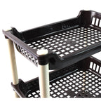 Apex Small Multiuse Plastic Storage Rack Organizer 3-Tier