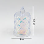 4 Pc Flameless and Smokeless Decorative Melting Candles LED Tea Light, Diwali