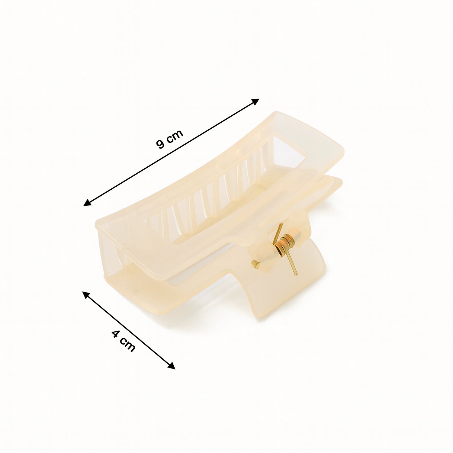 Durable Large Matte Rectangle Hair Clutcher Clip