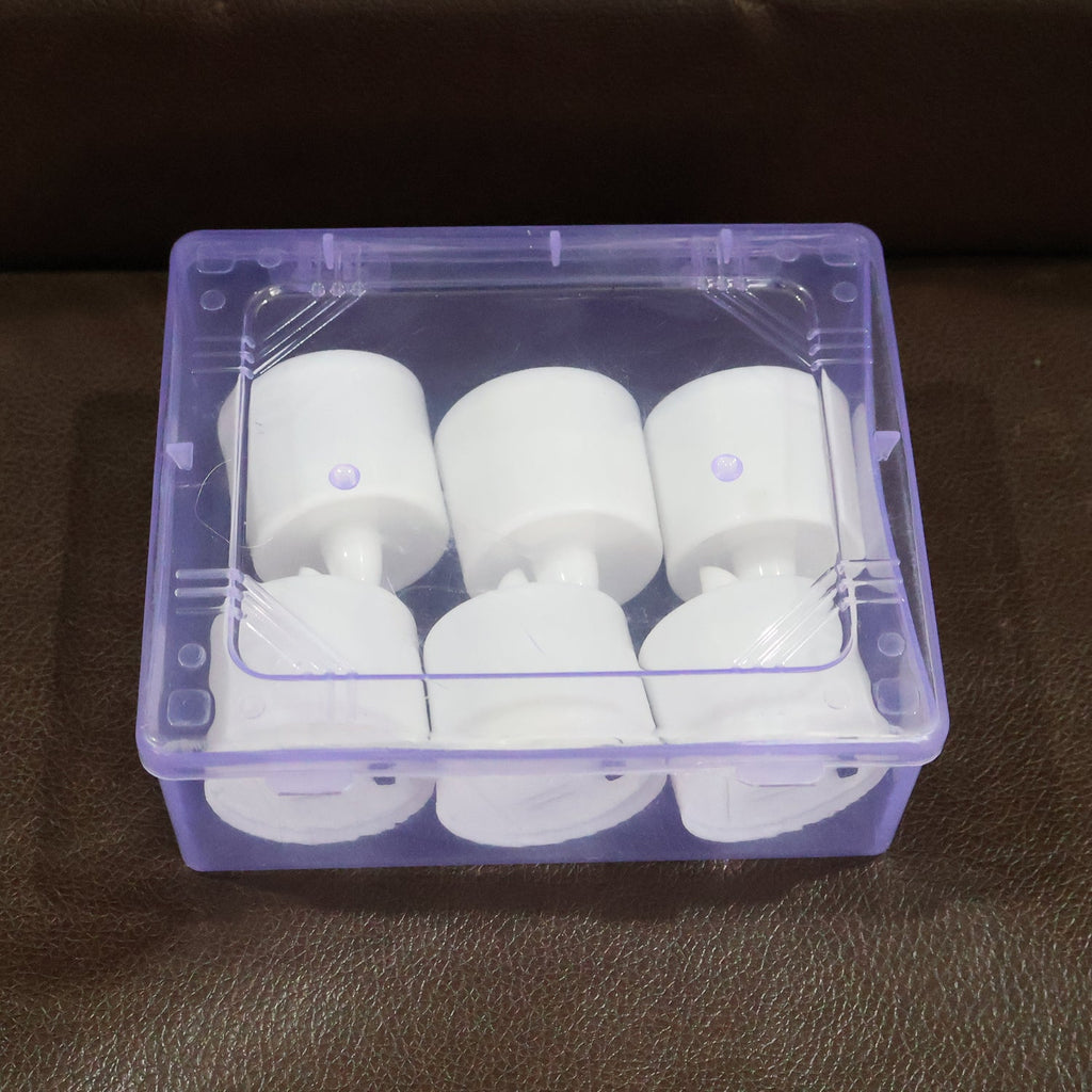 Blue LED Tea Light Candles (6 Pc)