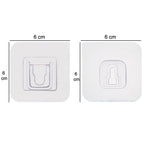 Heavy duty adhesive wall hooks