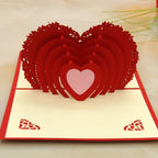 3D -Up Greeting Card (1 Pc): Birthday, Love, Christmas