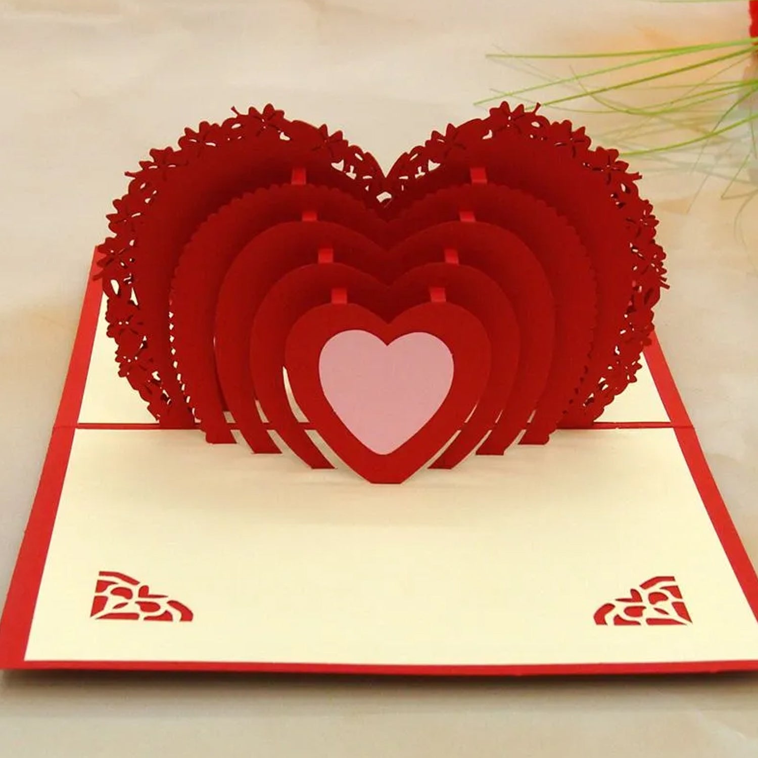 3D -Up Greeting Card (1 Pc): Birthday, Love, Christmas