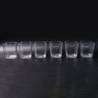 6pc Transparent Diamond Medium Serving Glass Set, Glass Set for Water, Juice etc