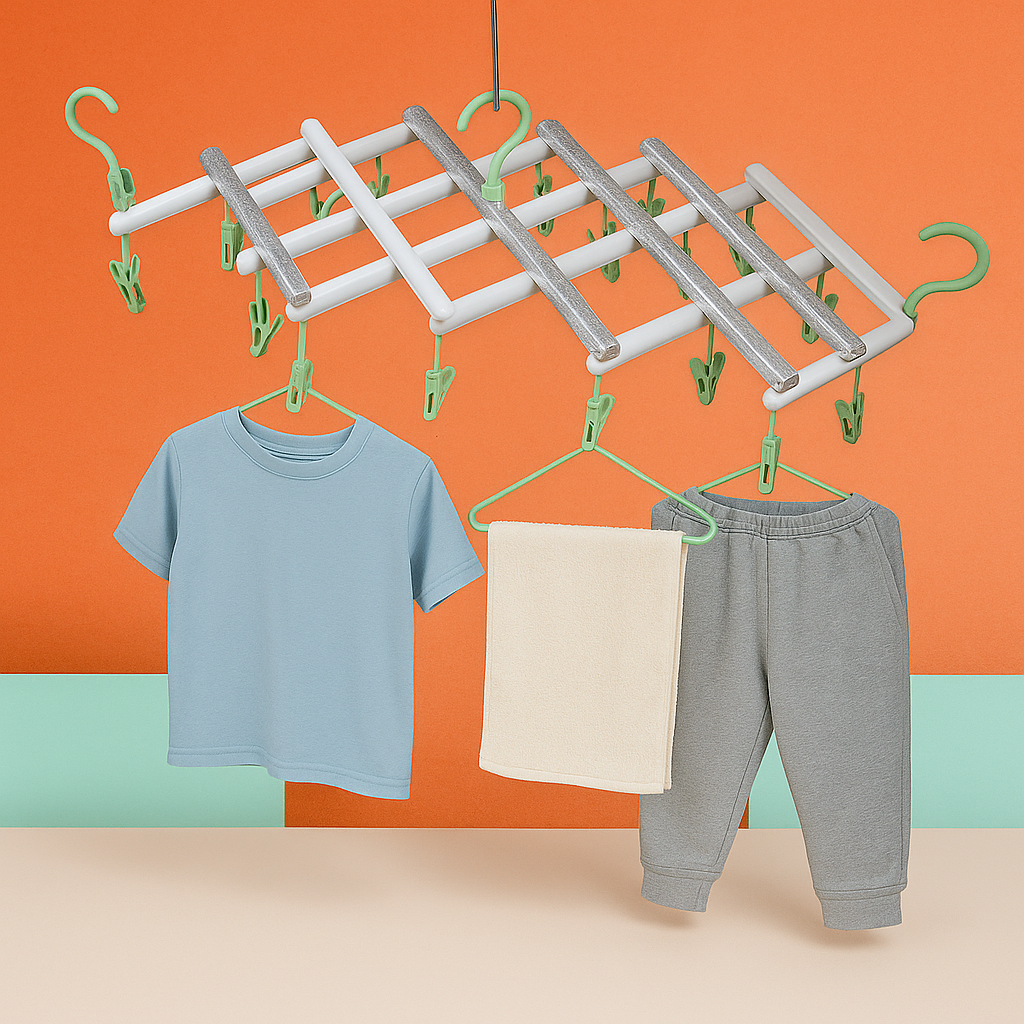 Big Adjustable Clothes Hanger, Windproof Tumble Dryer, Extendable, Socks Washing Liner, Plastic Drying Rack, Sock Hanger, Foldable Hanger, Underwear Dryer with 29 Clips