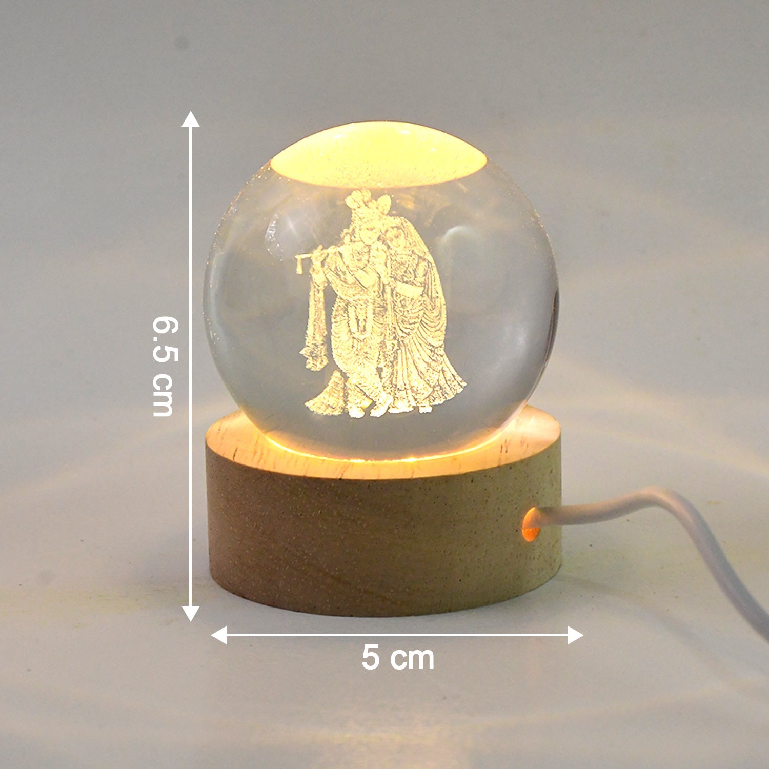 3D Crystal Ball lamps for Bedroom 3D Lamps for Home Decoration 3D Crystal Ball Night Light Gifts for Women Gifts for Men Room Decor Items for Bedroom for Friend and Family (1 Pc)