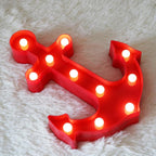Anchor Shape LED Decorative Night Lamp - (1 Pc)