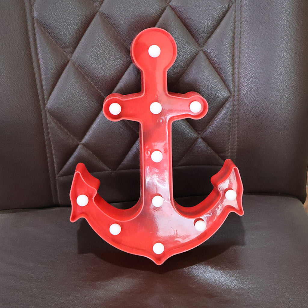 Anchor Shape LED Decorative Night Lamp - (1 Pc)