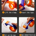 60mm Hand Tape Dispenser Packing Packaging Boxes Roll Roller Cutter