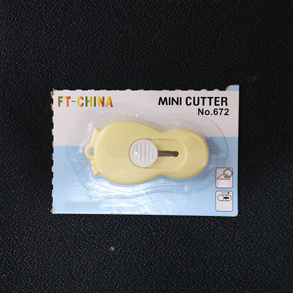 Compact Mini Safety Cutter with Retractable Blade - (1 Pc)