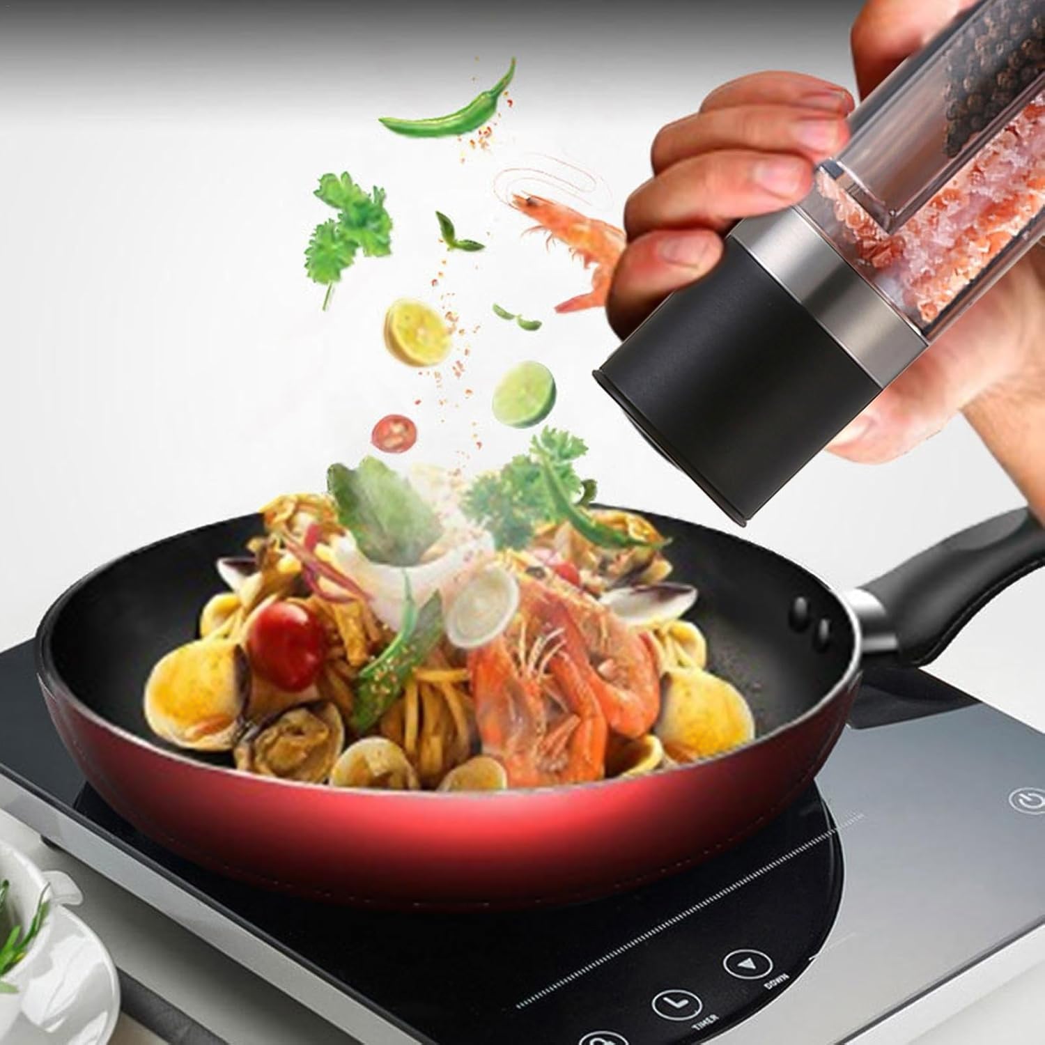 2-in-1 Stainless Steel Salt and Pepper Grinder