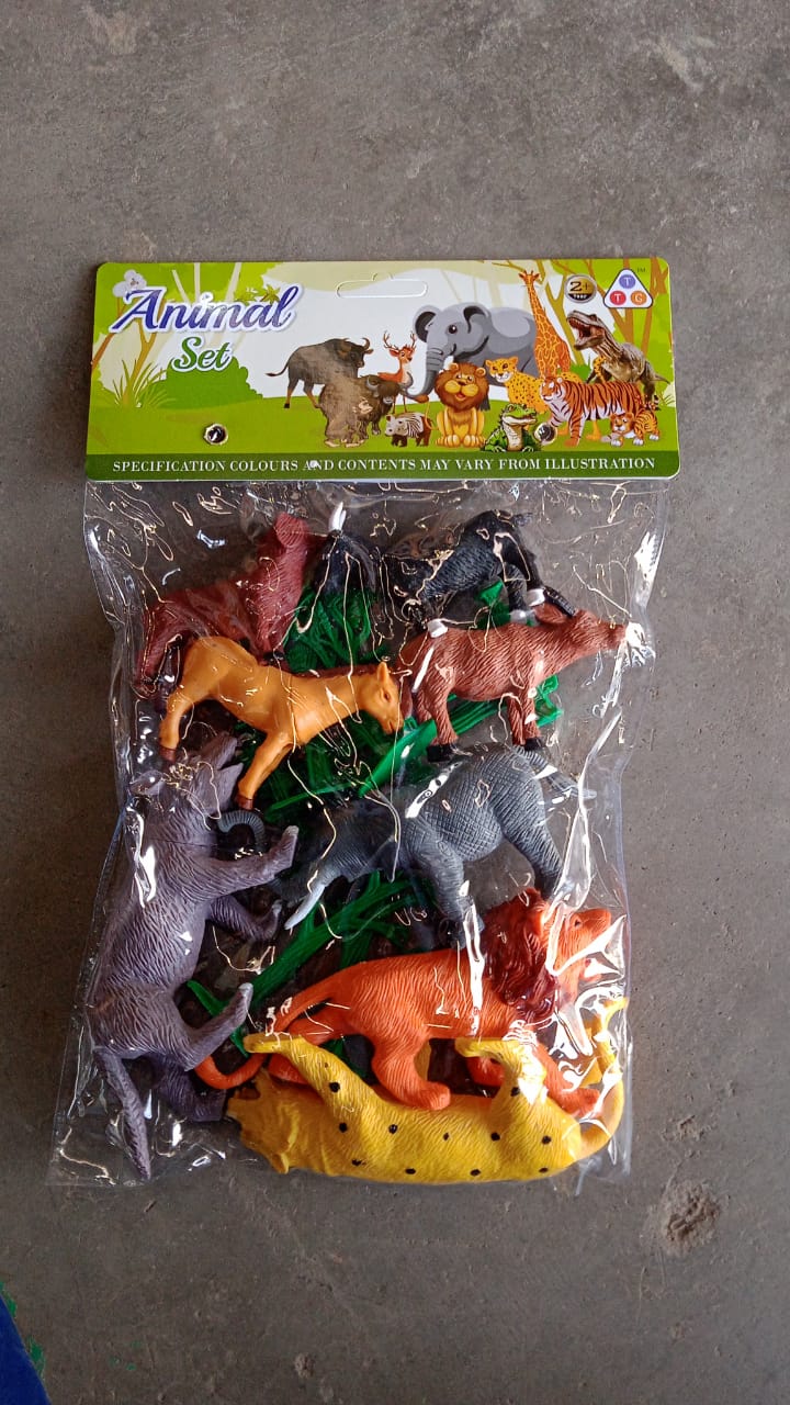 Animal Kingdom Plastic Toy Set for Kids (14 PC)