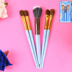 5pc Makeup Brush tools kit (5 Pcs Set / Mix Color)