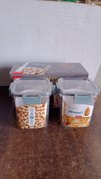 Apex Press N’ Lock Airtight Food Storage Container Set (2Pc/900ml) Approx